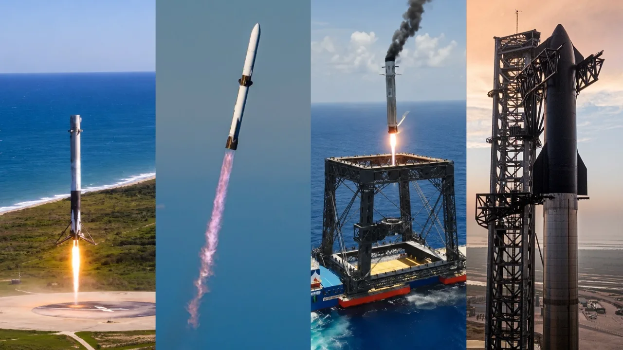 De Falcon 9 al Long March 10B: los cinco cohetes que hicieron posible la recuperación propulsiva.