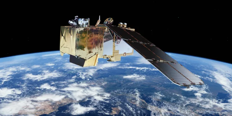 Satélite europeo de observación de la Tierra Sentinel.