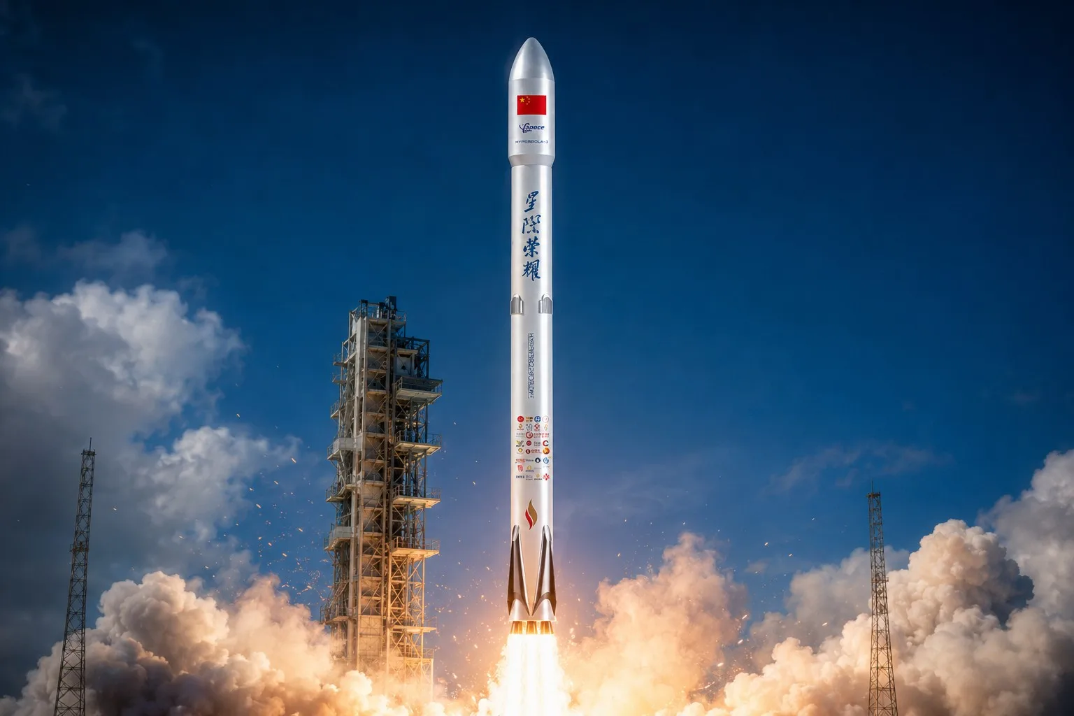 La empresa china iSpace continúa avanzando con ensayos en la preparación del Hyperbola-3, su nuevo cohete parcialmente reutilizable.