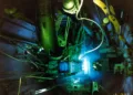 Pileta del reactor nuclear ETRR-2 que la empresa argentina INVAP construyó en Egipto.