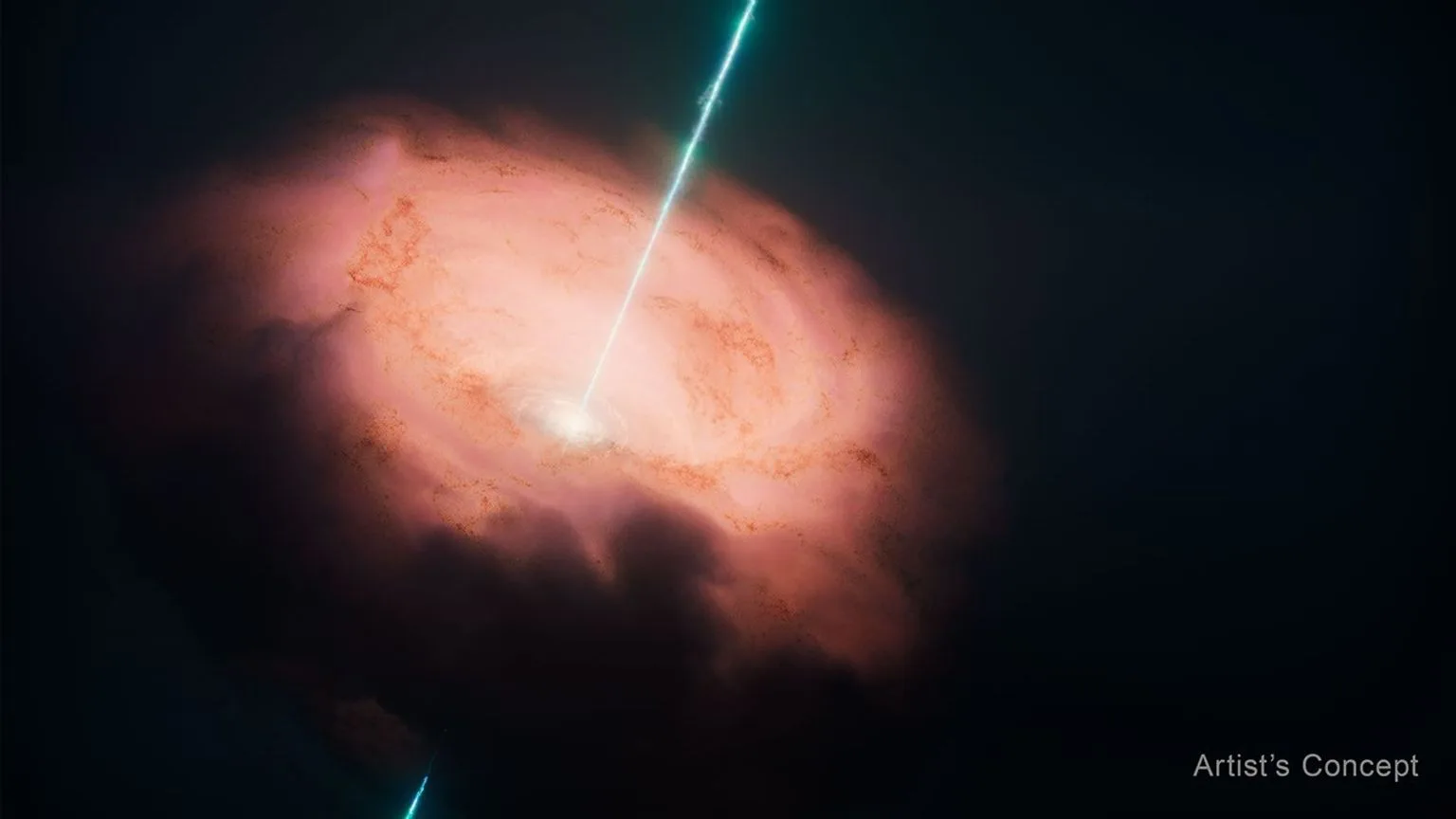 La galaxia Circinus, a 13 millones de años luz de distancia de la Tierra, contiene un agujero negro supermasivo activo que sigue influyendo en su evolución.