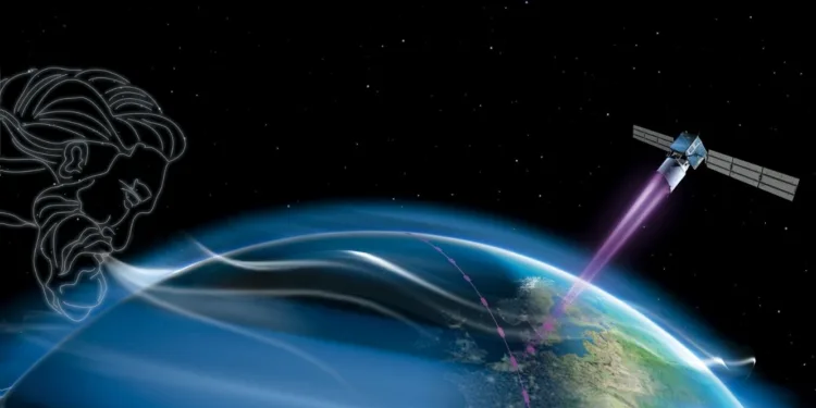 El Aeolus-2, el satélite de nueva generación destinado a la medición global de los vientos atmosféricos. Crédito: ESA.
