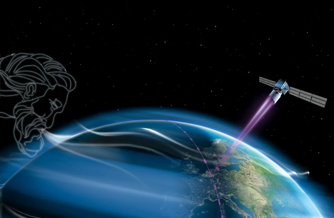 El Aeolus-2, el satélite de nueva generación destinado a la medición global de los vientos atmosféricos. Crédito: ESA.