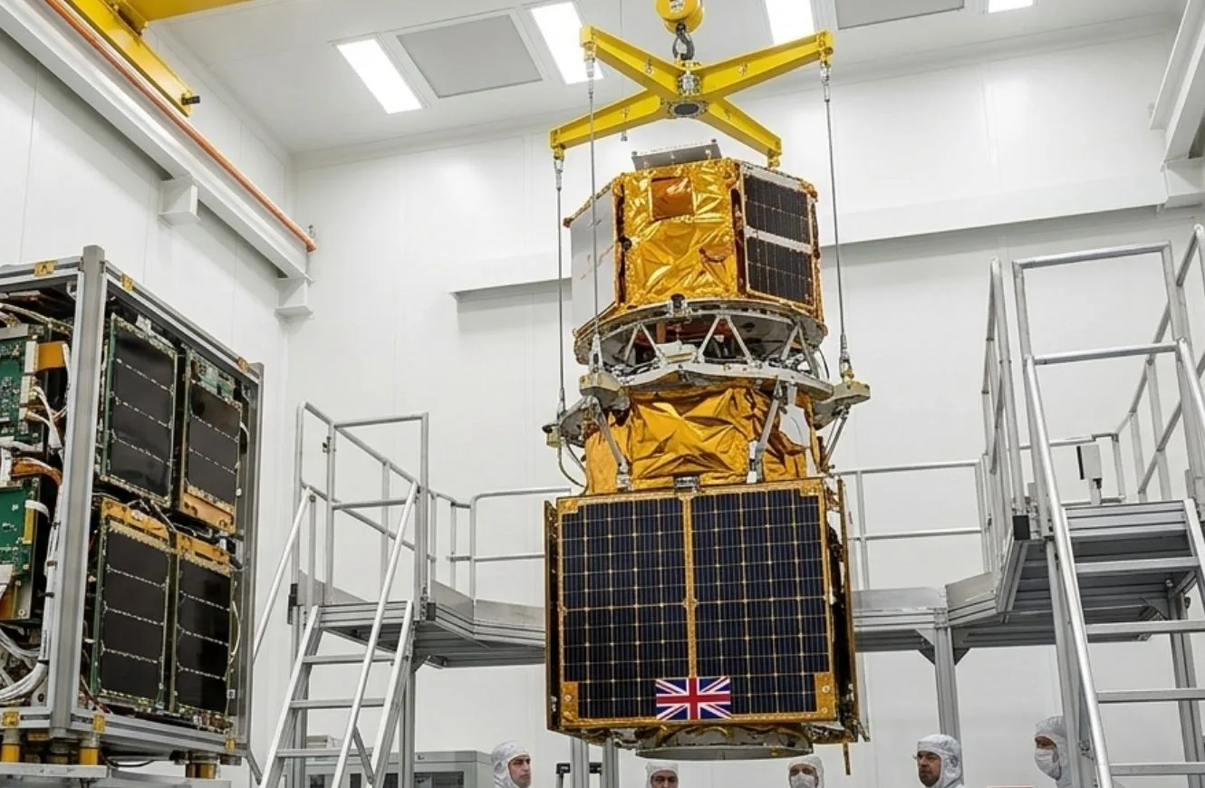 Imagen de la fabricación del satélite Aeolus-2 .