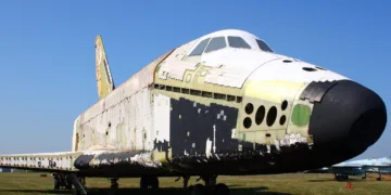 Imagen del transbordador soviético Buran 2.01, también denominado Baikal.