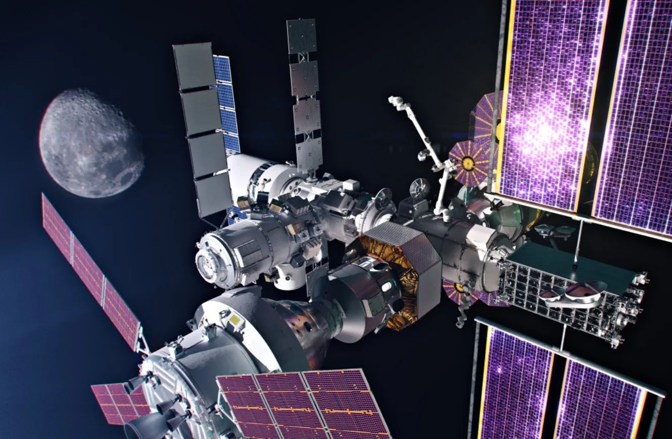 Imagen representativa de la Estación Gateway de la NASA. Crédito: NASA. Base en la Luna