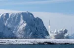 Imagen del cohete Spectrum en el puerto espacial de Andøya en Noruega.