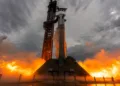 Imagen de la prueba de encendido estático del vuelo 13 de la Starship.