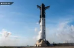 Imagen de la nave Starship durante la prueba de vuelo 13 que ha sido reprogramada para el 20 de julio.