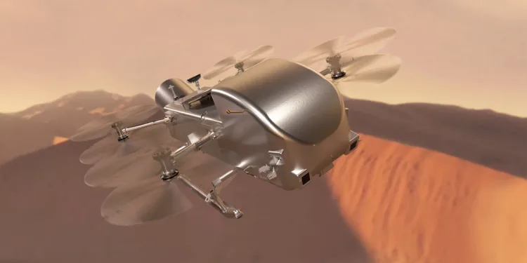 NASA avanza con la integración de Dragonfly, el dron nuclear que explorará Titán, la luna más grande de Saturno.