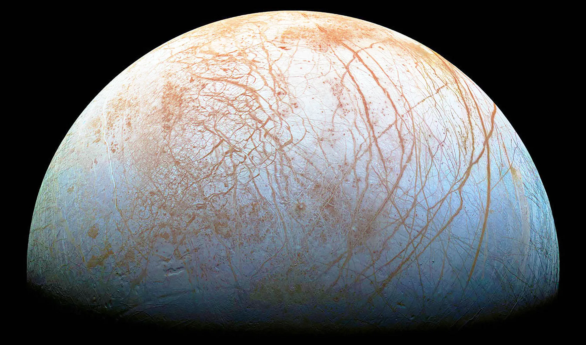 El océano oculto de Europa, la luna de Júpiter, podría albergar vida, pero llegar hasta ellas sería más difícil de lo previsto.