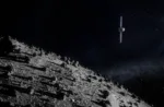 La nave Hera de la Agencia Espacial Europea (ESA) se acerca a Didymos y Dimorphos, el sistema binario de asteroides utilizado en 2022 para realizar la primera prueba de desvío de un cuerpo celeste. Crédito: ESA.