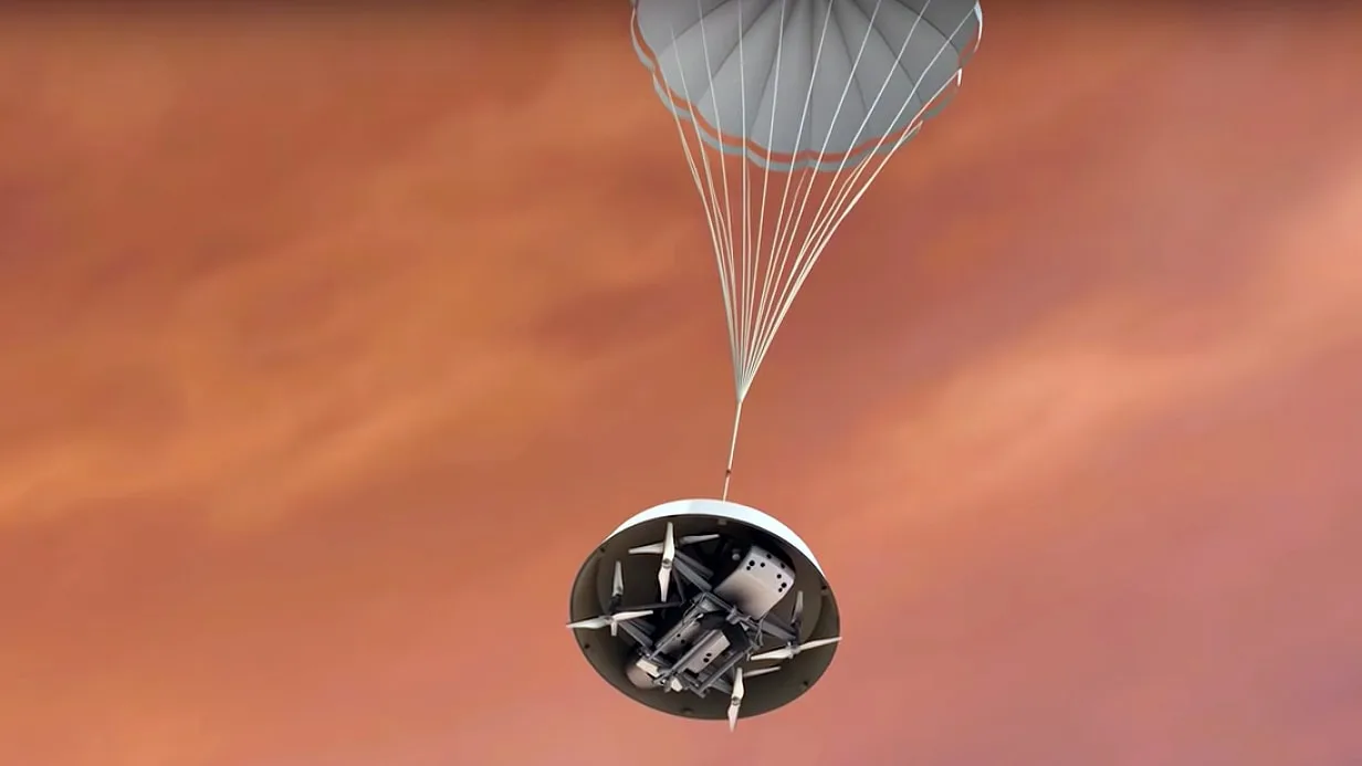 NASA avanza con la integración de Dragonfly, el dron nuclear que explorará Titán, la luna más grande de Saturno.