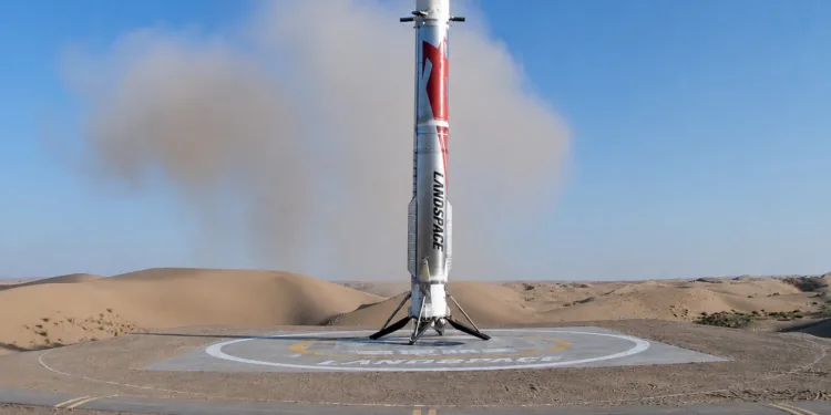 China logró recuperar por primera vez el Zhuque-3 de la empresa privada LandSpace, durante su segunda misión Y2. Crédito: LandSpace.