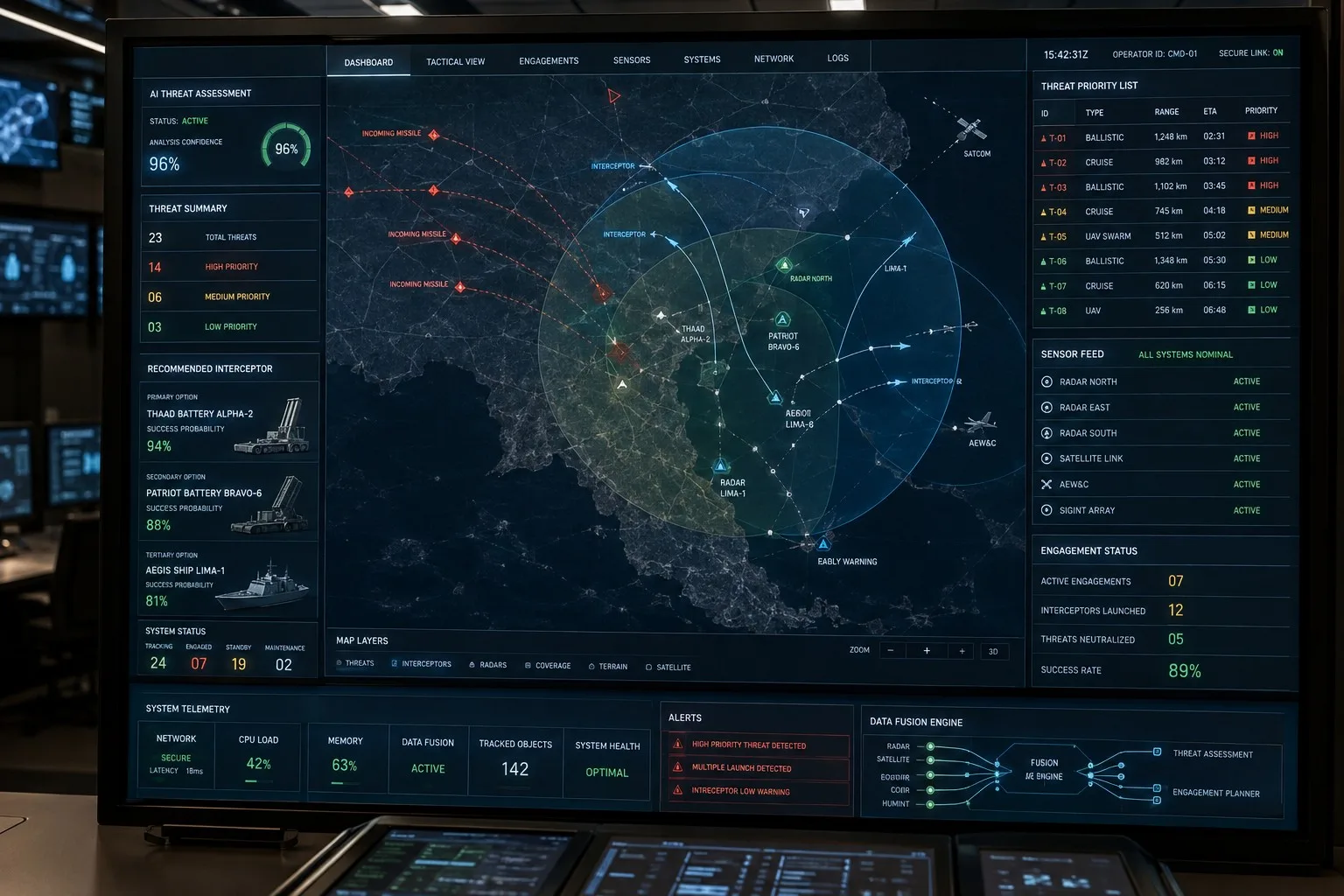 Lockheed Martin presentó un sistema de IA para coordinar la defensa antimisiles de Guam.
