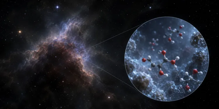 Científicos encontraron azúcar en el espacio interestelar por primera vez.