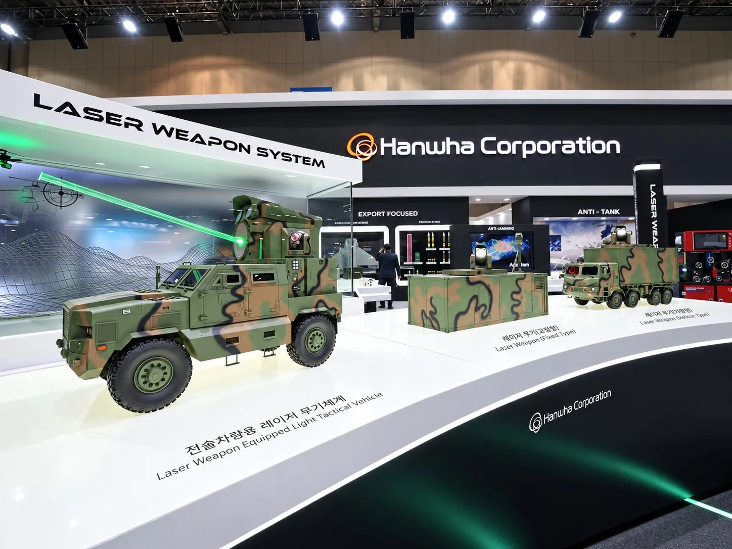 Hanwha Systems presentó su nuevo Laser Armored Vehicle en MSPO 2026, la feria internacional de defensa que comenzó este 8 de septiembre en Kielce, Polonia.