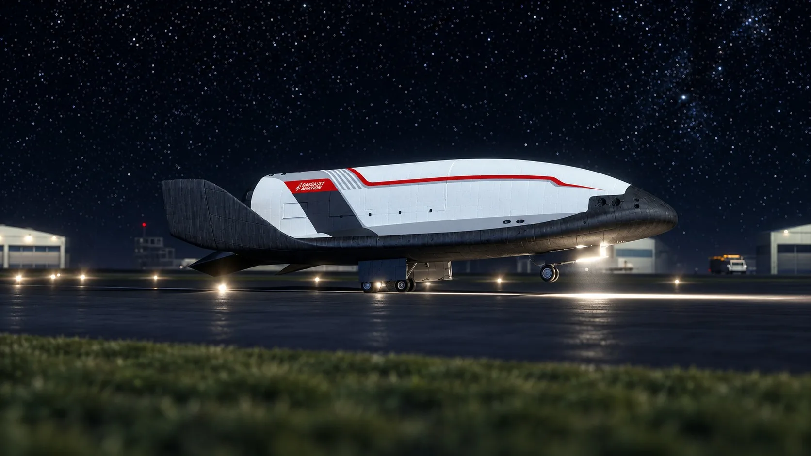 Un avión espacial es un medio de transporte para llevar cargas al espacio, con la capacidad de traerlas de vuelta a la Tierra, generando sustentación con alas, maniobrando durante la reentrada y aterrizando en una pista.