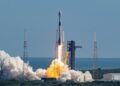 SpaceX alcanzó los 700 lanzamientos de la familia Falcon y completó la nueva constelación de comunicaciones de la empresa europea SES. Crédito: SpaceX.