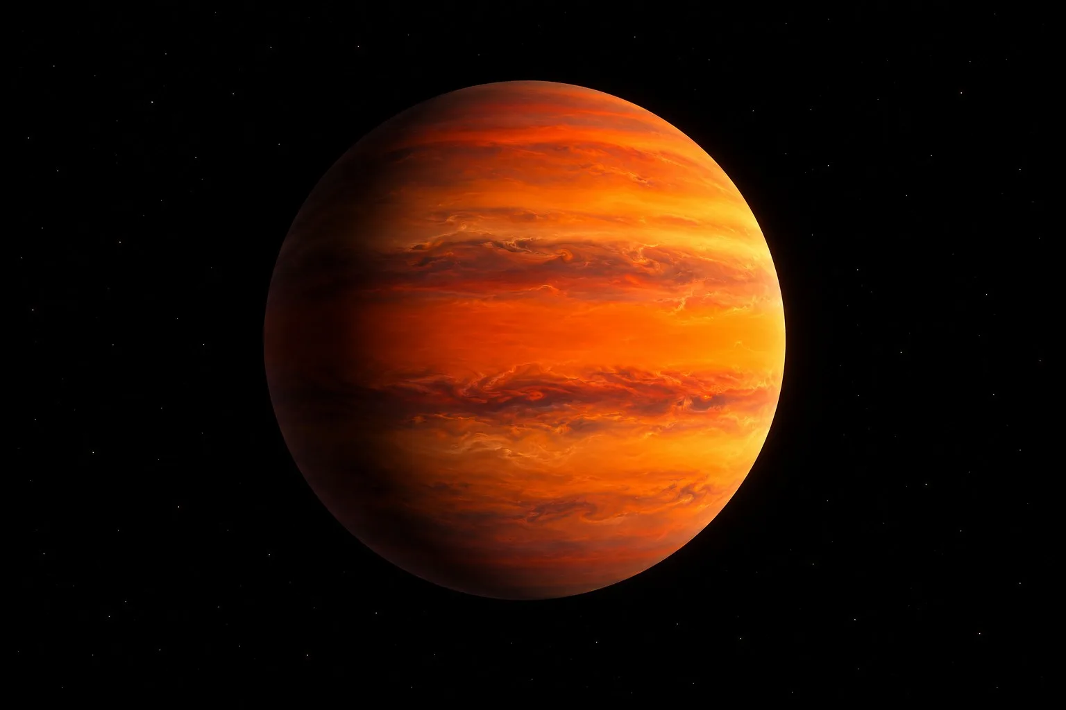 WASP-76 b es un gigante de 1,85 veces el radio de Júpiter que se encuentra altísimas temperaturas, que hacen posible que llueva hierro.