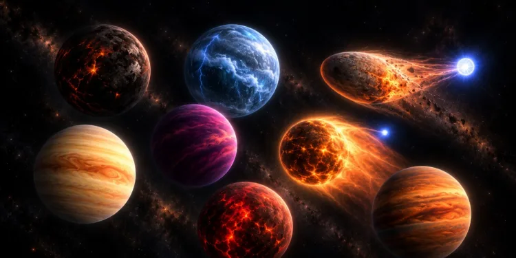 La NASA observó estos 8 planetas que parecen imposibles y no deberían existir.