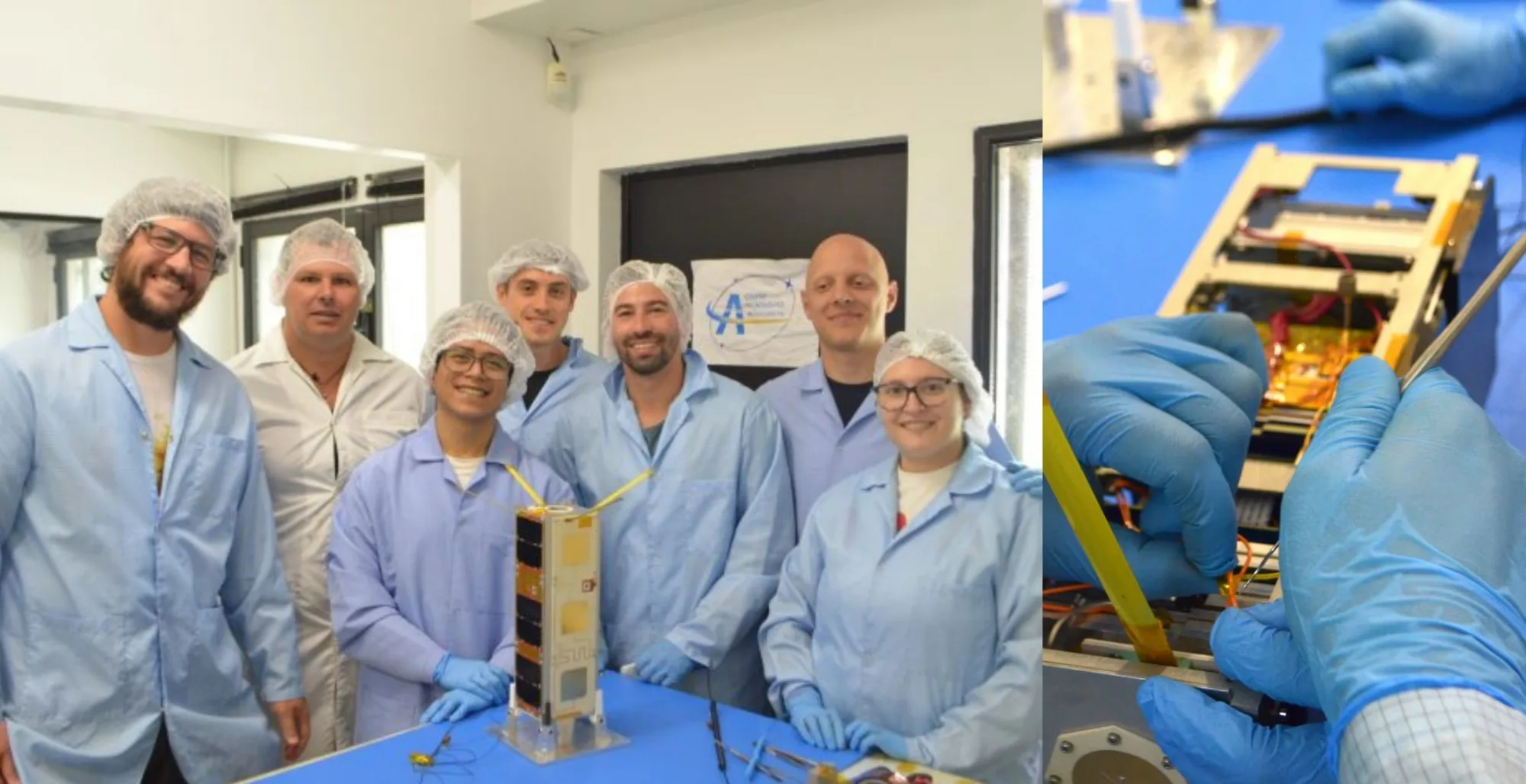 Argentina pondrá mañana en órbita el USAT-1, el primer CubeSat universitario argentino diseñado y construido íntegramente por una universidad nacional, la UNLP. Crédito: UNLP.