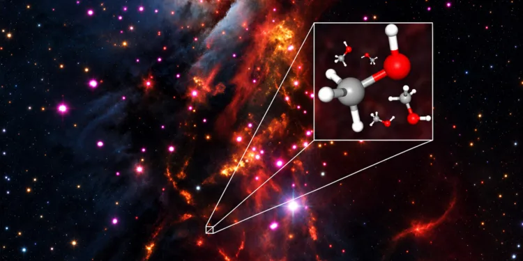 El radiotelescopio ALMA descubrió una forma de alcohol nunca antes detectada en el espacio, que es 100 veces más abundante de lo que predecían los científicos.