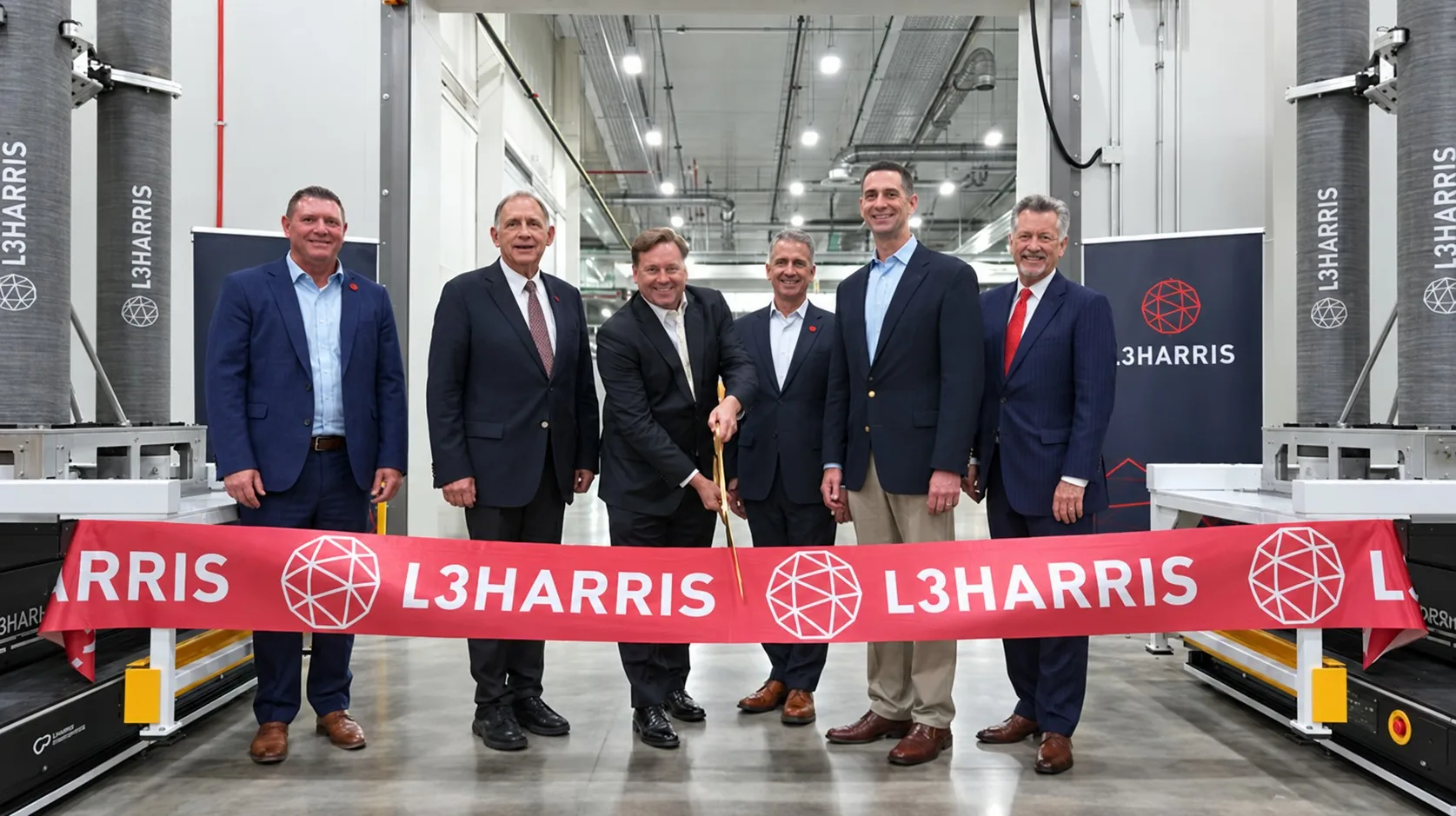 L3Harris inauguró una planta en Camden, Arkansas, diseñada para duplicar su capacidad de producción de motores sólidos para los cohetes de precisión GMLRS. Crédito: L3Harris.