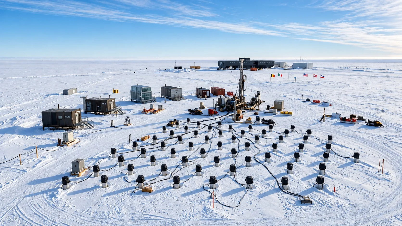 El hielo antártico permite detectar partículas casi imperceptibles que llegan desde los fenómenos más energéticos del universo.