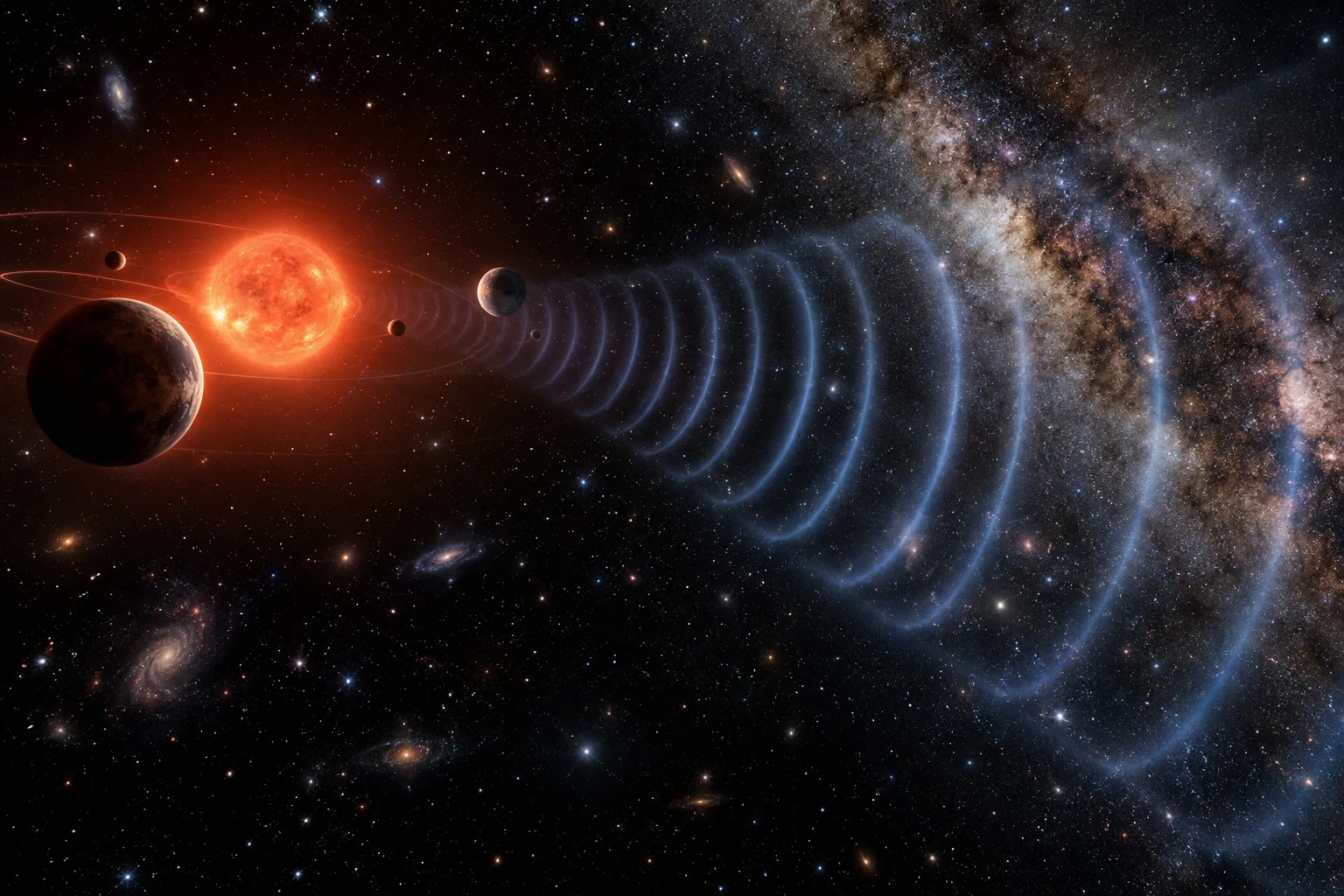 Astrónomos detectaron una extraña señal de radio hacia un sistema planetario con una supertierra a 238 años luz.