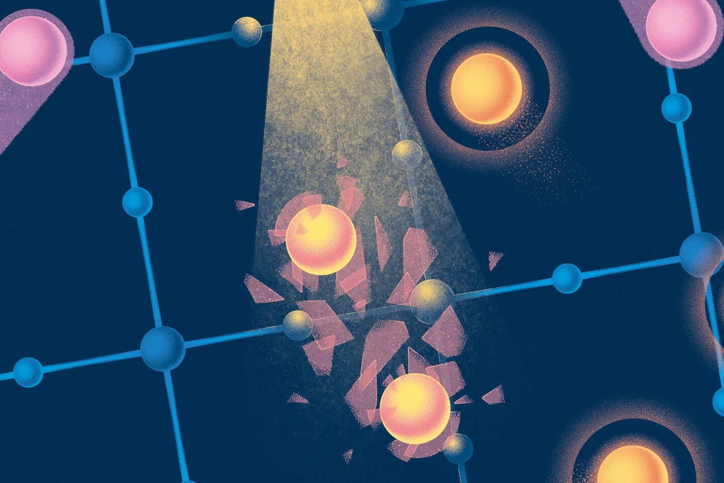 Un experimento observó cómo dos estados electrónicos compiten dentro de un material capaz de conducir electricidad sin resistencia. Crédito: Flatiron Institute.